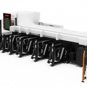Mazak FT-150 NEO tube laser cutting machine with U-axis tube laser cutter and fiber laser pipe cutting technology.