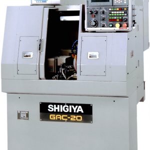Shigiya GAC-20; GAC-20 compact CNC angular grinder with high-precision cylindrical grinding and simultaneous O.D. and face grinding for small parts.