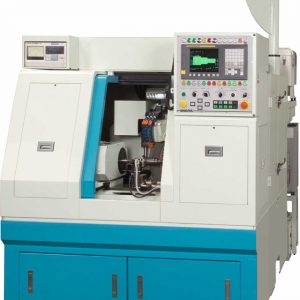 Shigiya GAC-30; GAC-30 compact CNC angular grinder with high-precision cylindrical grinding and simultaneous O.D. and face grinding for small parts.