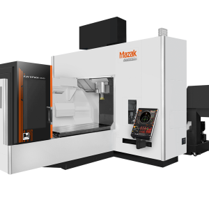 Mazak FJV 5 Face-35 double-column vertical machining center with multi-surface machining and CNC tooling solutions for precision production.