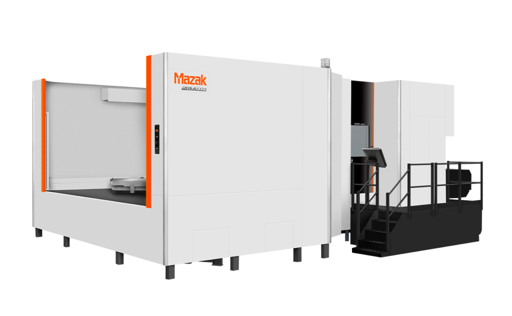 Mazak HCN-12800 horizontal machining center with high-rigidity horizontal milling design, high-speed machining solutions, and automation-ready features.