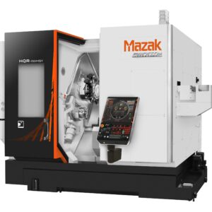 Mazak HQR 150 multi-tasking CNC machine with automation for high-precision CNC turning, dual-turret CNC lathe operations, and small-part production.