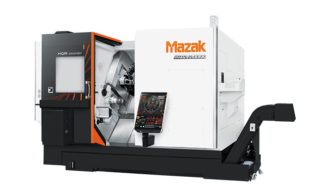 Mazak HQR-200 multi-tasking CNC machine with dual-spindle CNC turning center, Smooth CNC control, and high-precision CNC turning.