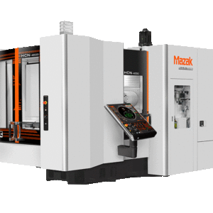 Mazak HCN-4000 horizontal machining center with rigid horizontal mill design, SmoothG CNC control, and high-speed machining solutions for automated production.