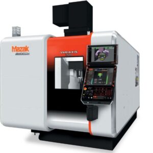 Mazak Variaxis i-500 compact 5-axis vertical machining center for multi-surface CNC milling and high-precision 5-axis CNC machining.