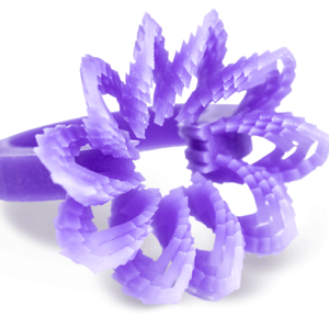 VisiJet M2 Cast (MJP) – Deep Purple 100% Wax Resin for Jewelry and Lost-Wax Casting Applications.