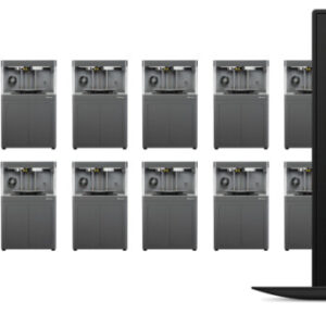 Eiger Fleet software dashboard showcasing centralized 3D printer management and workflow integration for industrial additive manufacturing.