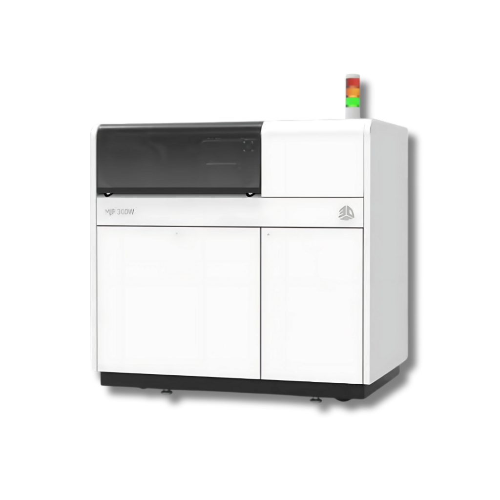 ProJet MJP 300W: High-resolution 100% wax 3D printer for lost wax casting. Prints with VisiJet Wax Jewel for precise, clean, ready-to-cast patterns.