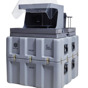 Markforged X7 Field Edition rugged 3D printer and portable composite printer using carbon fiber printing for on-site, field-deployable manufacturing.