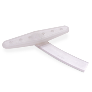 3D printed component made with VisiJet M2S-HT250 resin, showcasing high-temperature 3D printing resin, translucent amber photopolymer, functional prototyping material, thermal resistant 3D material, rigid photopolymer resin, and smooth surface finish resin.