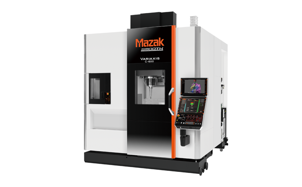 Mazak Variaxis C-700 high-speed CNC machining center with SmoothAi control and pallet changer CNC machine automation for high-precision subtractive machining.